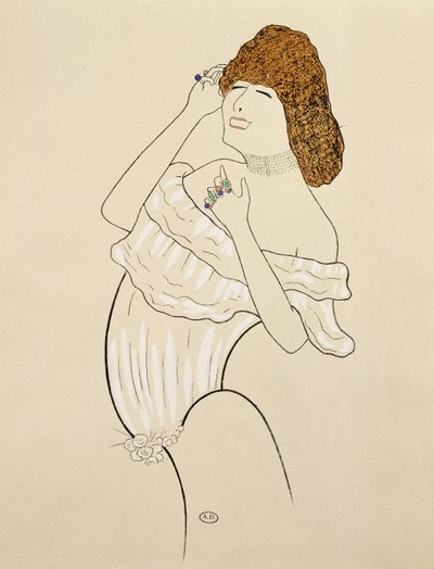 Sarah Bernhardt (1844-1923) i pjäsen La Dame Aux Camelias, baserad på berättelsen av Alexandre Dumas Fils av Leonetto Cappiello