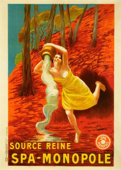 Källa Reine Spa Monopole av Leonetto Cappiello
