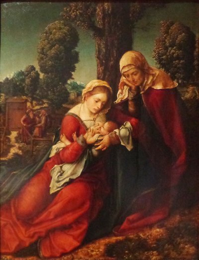Tyska: Den heliga familjen Den heliga familjen av Leonhard Beck