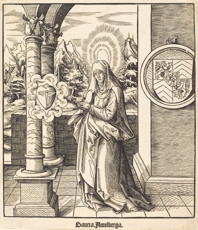 Saint-Amelberga av Leonhard Beck