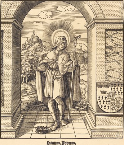 Sankt Jodocus av Leonhard Beck