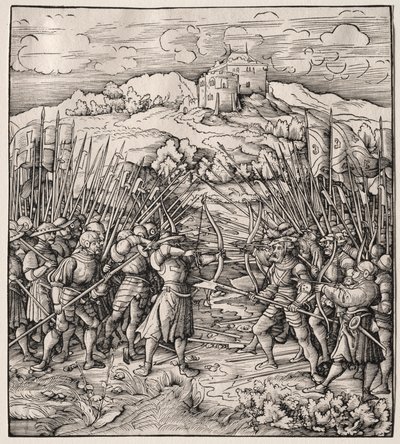 Slaget mot det blå kompaniet, 1512-1518. av Leonhard Beck