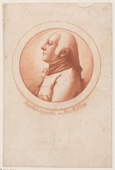 Porträtt av en okänd man av Leonhard Heinrich Hessell