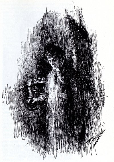 Illustration till dramat Maskeraden av M. Lermontov, 1891 av Leonid Osipovic Pasternak