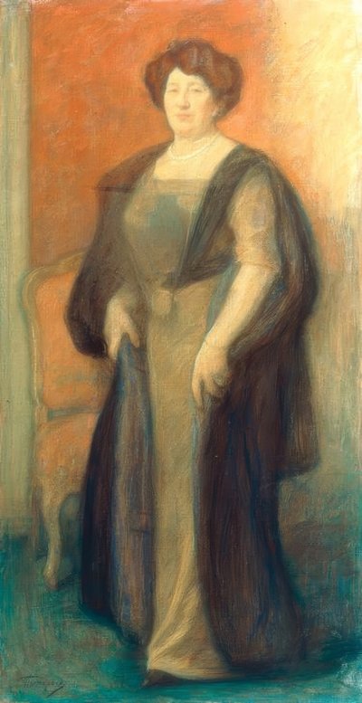 Porträtt av Anna Borisovna Wisotskaya av Leonid Osipovic Pasternak