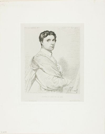 Ingres vid tjugofyra års ålder av Leopold Flameng