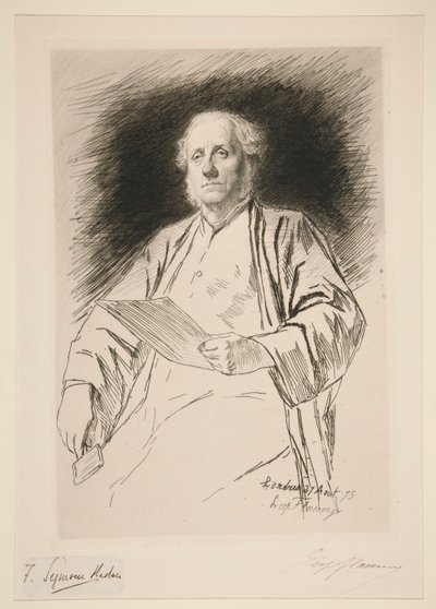Porträtt av Seymour Haden av Leopold Flameng