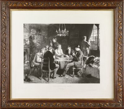 The Road to Ruin: College (etsning) av Leopold Flameng