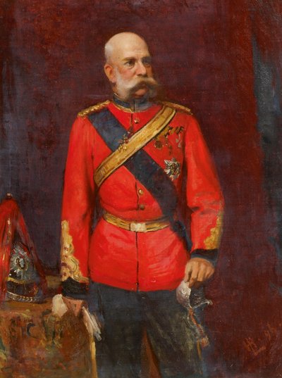 Kejsar Frans Josef I i engelsk regementsuniform av Leopold Horovitz