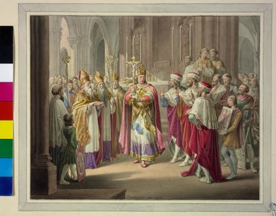 Val av kung 1273 av Leopold Kupelwieser