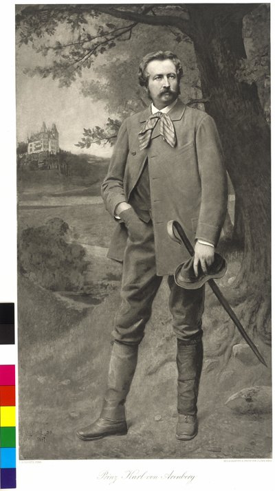 Karl prins och hertig Arenberg av Leopold Stephan (after) Horovitz