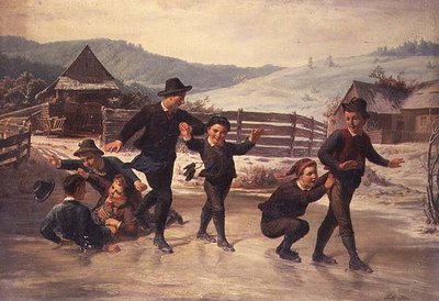 Barn som åker skridskor av Leopold Till