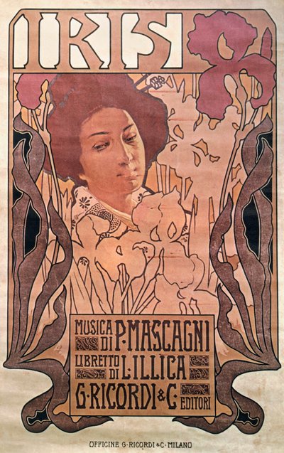 "Iris" av Pietro Mascagni av Leopoldo Metlicovitz