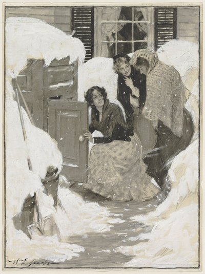 Sketch for a Book Illustration (akvarell) av Leroy William Jacobs