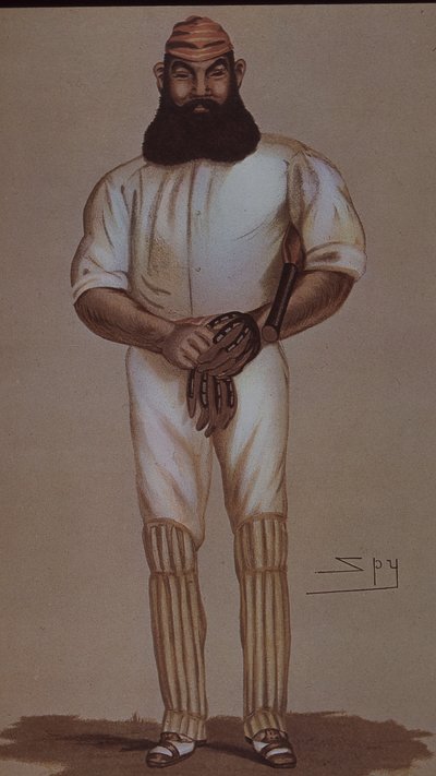 Crickethjälten W.G. Grace, karikatyr för Vanity Fair av Leslie Matthew Ward