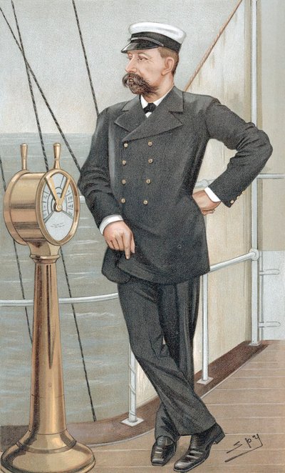 Albert I, Prins av Monaco 1848-1922, amatör oceanograf, 1900 av Leslie Matthew Ward