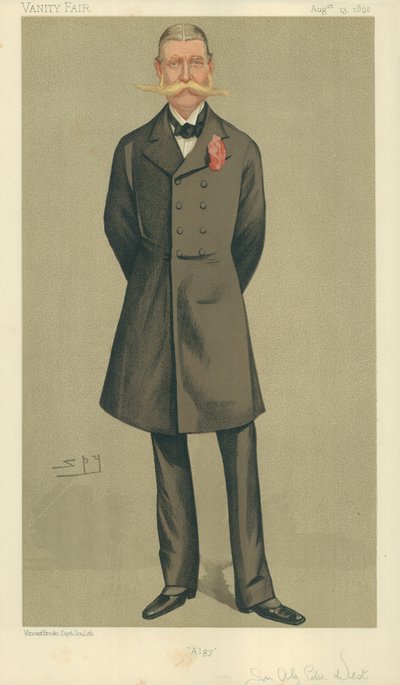 Överste William Cornwallis West, Algy, 13 augusti 1892, Vanity Fair-karikatyr av Leslie Matthew Ward