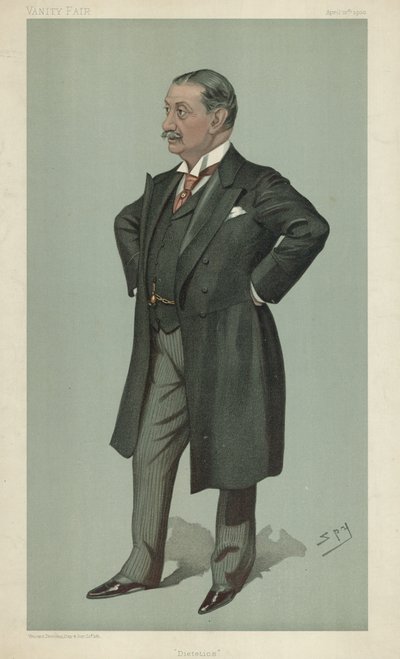 Dr Nathaniel Edward Yorke-Davis, Dietetics, 12 april 1900, Vanity Fair-tecknad film av Leslie Matthew Ward