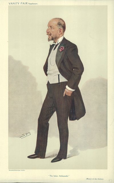 Hans excellens The Marquis di San Giuliano av Leslie Matthew Ward