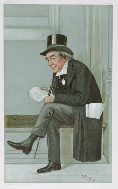 James Staats Forbes, "spion" tecknad film från Vanity Fair, pub. 1900 av Leslie Matthew Ward