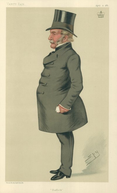 Lord Waveney, Suffolk, 2 april 1881, tecknad serie Vanity Fair av Leslie Matthew Ward
