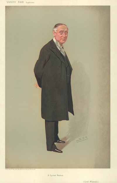 Lord Weardale, En cynisk radikal, 25 juli 1906, tecknad serie Vanity Fair av Leslie Matthew Ward