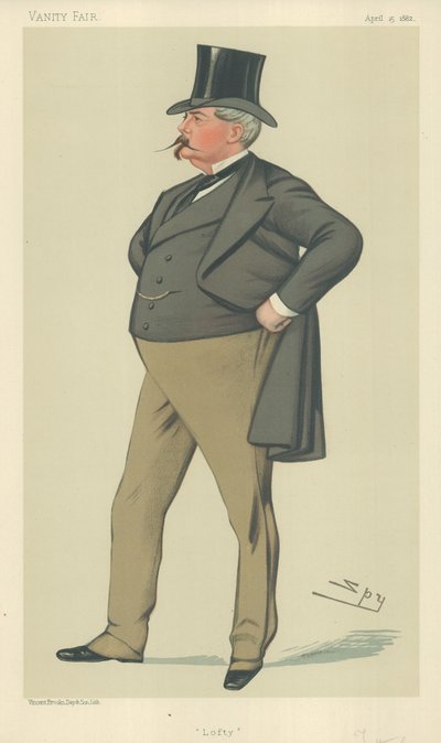 Mr Arthur Loftus Tottenham, Lofty, 15 april 1882, tecknad serie Vanity Fair av Leslie Matthew Ward