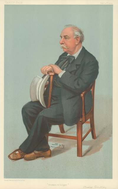Mr Charles Santley, student och sångare, 27 februari 1902, tecknad serie Vanity Fair av Leslie Matthew Ward