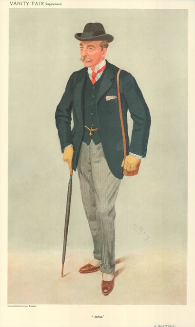 Mr J Reid Walker, John, 12 maj 1909, tecknad serie Vanity Fair av Leslie Matthew Ward