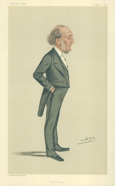 Mr John Walter, The Times, 10 september 1881, tecknad serie Vanity Fair av Leslie Matthew Ward