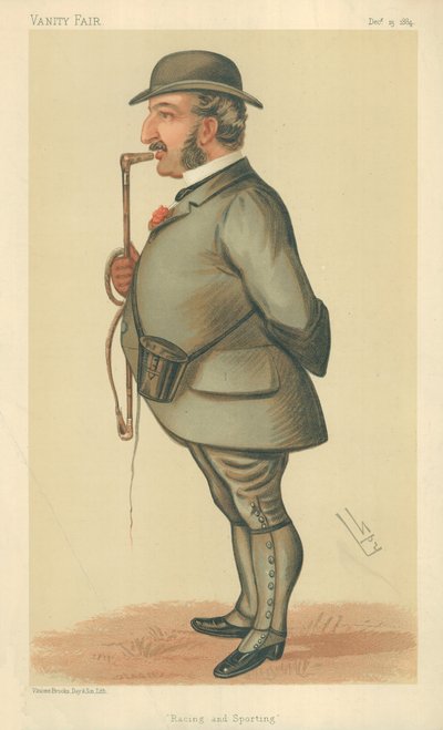 Mr Leopold de Rothschild, Racing and sporting, 13 december 1884, Vanity Fair-tecknad film av Leslie Matthew Ward