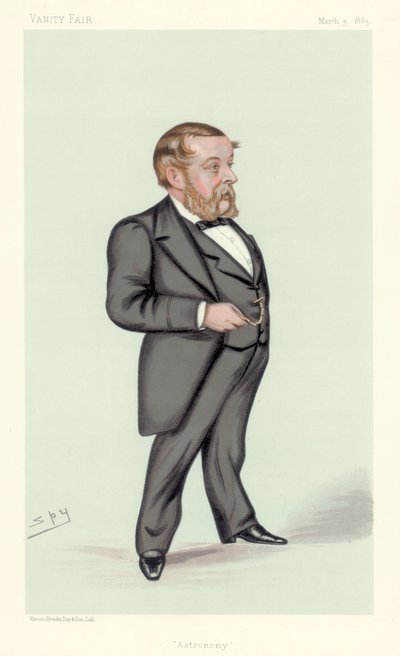 Richard Anthony Proctor, engelsk astronom, matematiker och populärvetenskaplig författare, 1883 av Leslie Matthew Ward