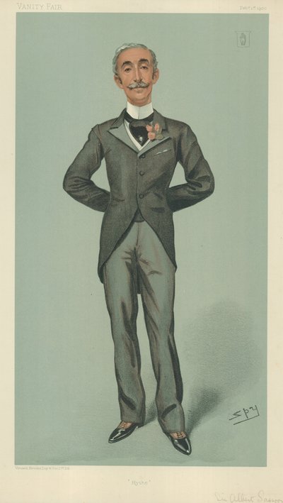 Sir Albert Edward Sassoon, Hyde, 1 februari 1900, tecknad serie Vanity Fair av Leslie Matthew Ward