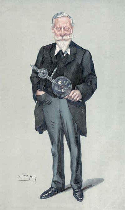 Sir William Crookes, engelsk fysiker och kemist, ca 1900-talet av Leslie Matthew Ward