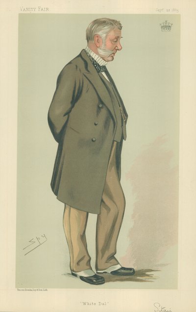 The Earl of Stair, White Dal, 22 Setema 1883, Vanity Fair cartoon swed av Leslie Matthew Ward