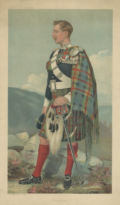 Marquess of Tullibardine (färg litho) av Leslie Matthew Ward