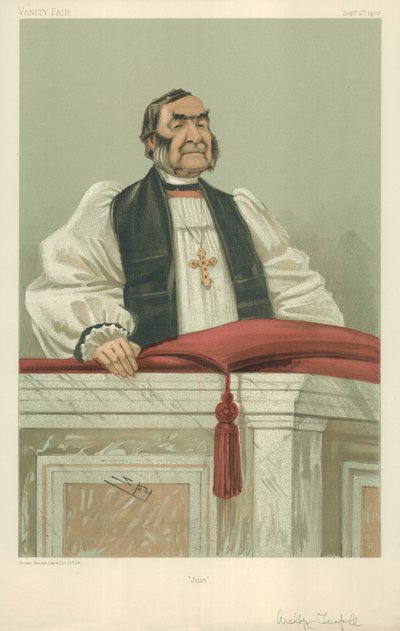 Rev Frederick Temple, ärkebiskopen av Canterbury, Just, 11 september 1902, Vanity Fair-tecknad film av Leslie Matthew Ward