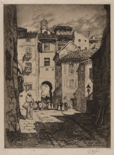 Gata som leder till Plaza de Zocodover, Toledo av Lester George Hornby