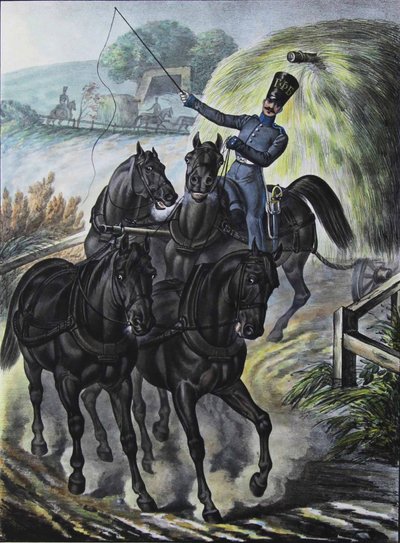 Soldat från vakternas försörjningstågbrigad, 1829 av Lev Alexandrovich Belousov