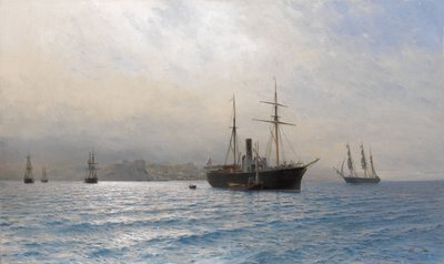Ryskt skepp vid ingången till Bosporen, efter det rysk-turkiska kriget 18771878 av Lev Felixovich Lagorio