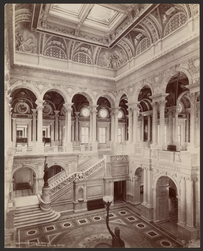 Kongressens bibliotek: Stora trapphallen av Levin C. Hardy