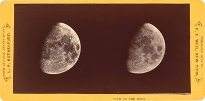 "Utsikt över månen",1860 (foto) av Lewis Morris Rutherfurd