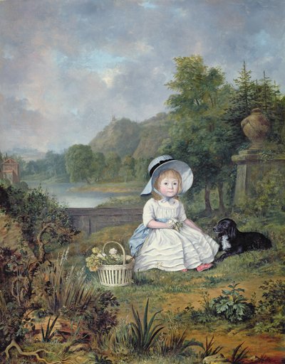 Porträtt av Miss Elizabeth Heathcote (olja på duk) av Lewis Vaslet