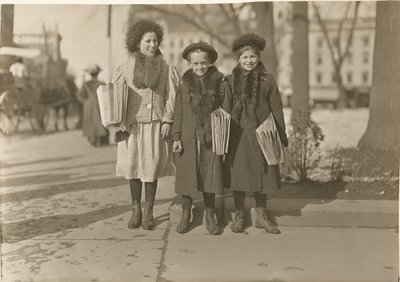 Connecticut Newsgirls (Hartford) av Lewis W. Hine