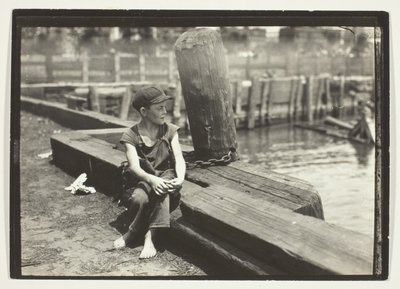 Nere på kajen, New York av Lewis Wickes Hine