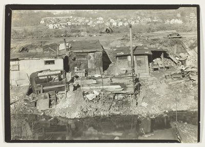 Bostadsområde för "Out-Of-Works" i Patterson, New Jersey av Lewis Wickes Hine