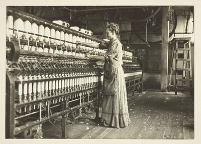 Gammaldags spinnare i bomullsspinneri i södra USA av Lewis Wickes Hine