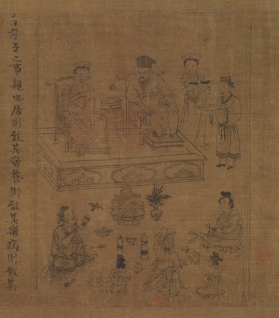 The Classic of Filial Piety, ca. 1085. av Li Gonglin