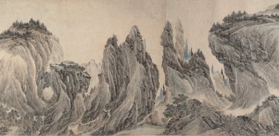 landskap efter dong yuan, jura N, MA yuan och X IA GUI, datum definieras som 1655. av Li Zai