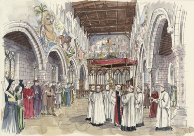 Ceremoniell procession i St Peter